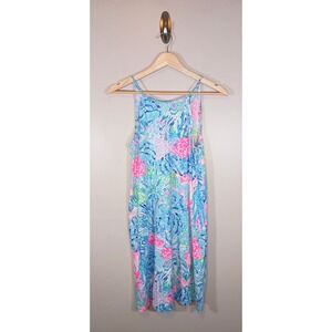 Lilly Pulitzer Coastal Beach Vacation Hatler Neck Tie‎ Back Dress Size XXS